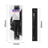 Aluminum Alloy Four-piece Ruler High Value Drawing Set Small Triangle Geometric Protractor Metal Ruler School Office Stationery