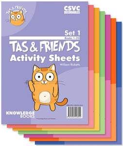 Tas and Friends Activity Sheets Value Pack Sets 1-7