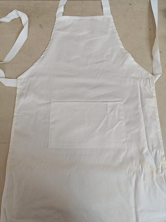 White Apron Cotton 660 x 450mm