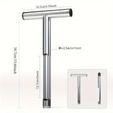 1 SET Soil Sample Probe, Soil Sampling Tools, T-Style Handle Soil Probe Rod for Lawn Farm Golf Course, Soil Probes for Soil Sampling with a Set of Garden Tools and 4pcs Reusable Sample Bags