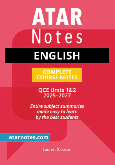 ATAR Notes QCE English 1&2 Notes (2025-2027)