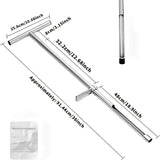 Stainless Steel Soil Probe, 36-Inch Soil Test Rod, Ground Penetration Tool, Soil Sampling Kit, Gardening Equipment