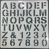 Alphabet and Number Stencil