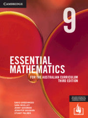 Essential Mathematics for the Australian Curriculum Year 9 3rd Ed 9781108772884