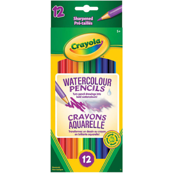 Watercolour Pencils 12 Crayola Plus Brush 1098