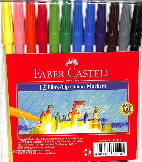 Faber Castell 12 colour markers 8901180551127