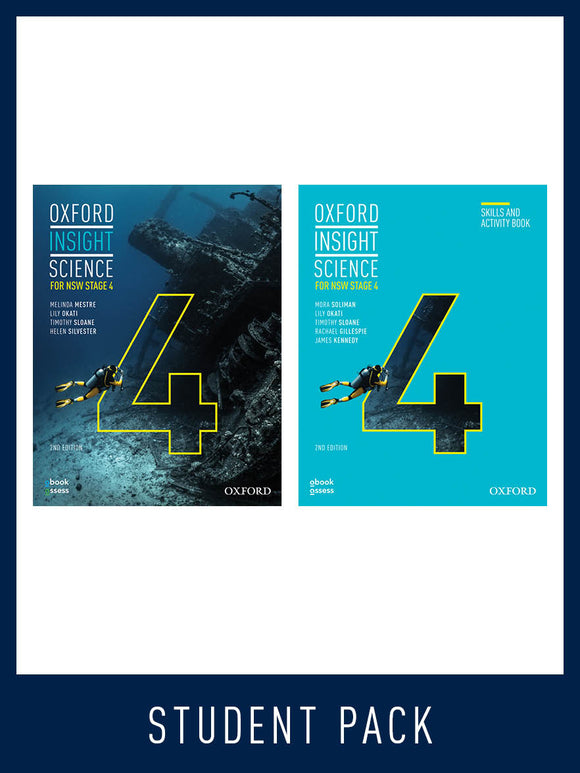 Oxford Insight Science for NSW Stage 4 2E Student Book + Workbook Student Pack 9780190330200