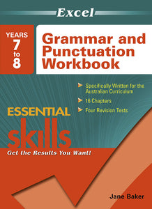 Excel Essential Skills: Grammar and Punctuation Workbook Years 7-8 9781741254112