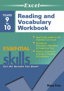Excel Essential Skills: Reading and Vocabulary Workbook Years 9-10 9781741254136