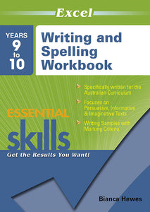 Excel Essential Skills: Writing and Spelling Workbook Years 9-10 9781741254150