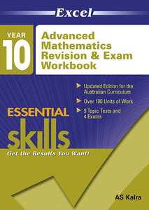 Excel Essential Skills: Advanced-level Mathematics Revision & Exam Workbook Year 10 9781741255676