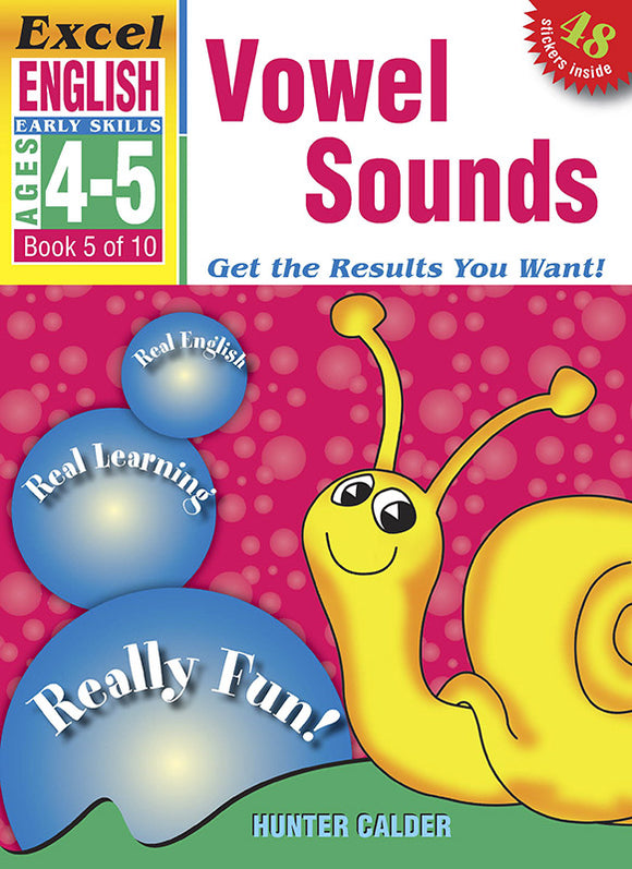 Excel Early Skills English Book 5: Vowel Sounds Ages 4-5 9781877085826