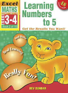 Excel Early Skills Maths Book 2: Learning Numbers to 5 Ages 3-4 9781877085895