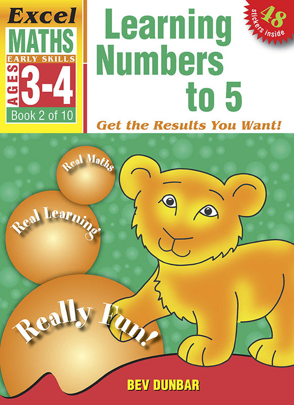 Excel Early Skills Maths Book 2: Learning Numbers to 5 Ages 3-4 9781877085895