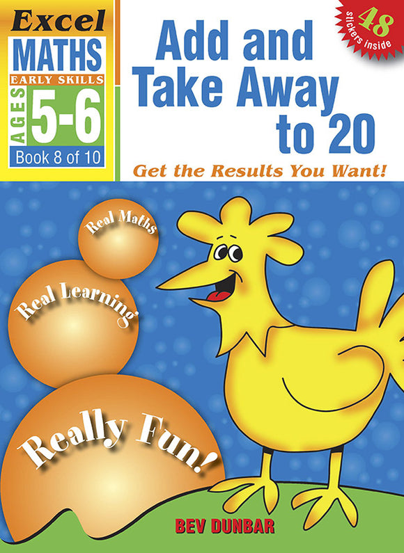 Excel Early Skills Maths Book 8: Add and Take Away to 20 Ages 5-6 9781877085956