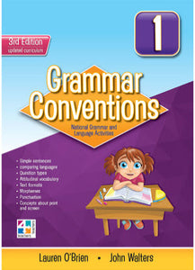 Grammar Conventions 1 3rd Edition 9781925487299