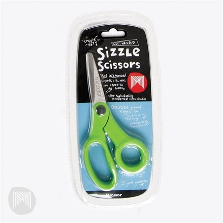 Sizzle Scissors - 155mm Left Hand (Green) 1094