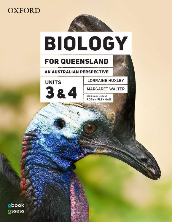 Biology for QLD an Australian Perspective Units 3&4 3E Student book+obook assess 9780190313548