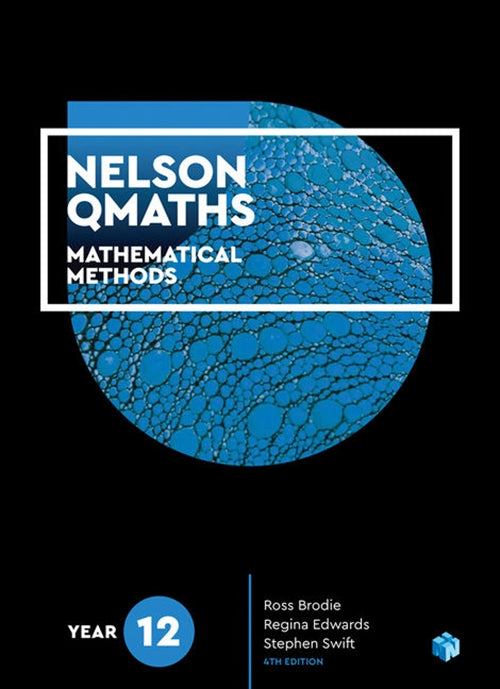Nelson QMaths 12 Mathematics Methods Student Book + 4 Access Codes 9780170412926