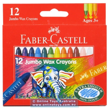 Faber-Castell Jumbo wax Crayons 12s Jumbo 1144