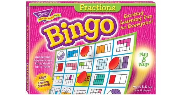 Fractions Bingo Game T6136